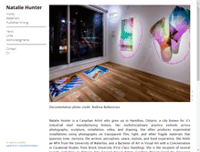 Tablet Screenshot of natalie-hunter.com